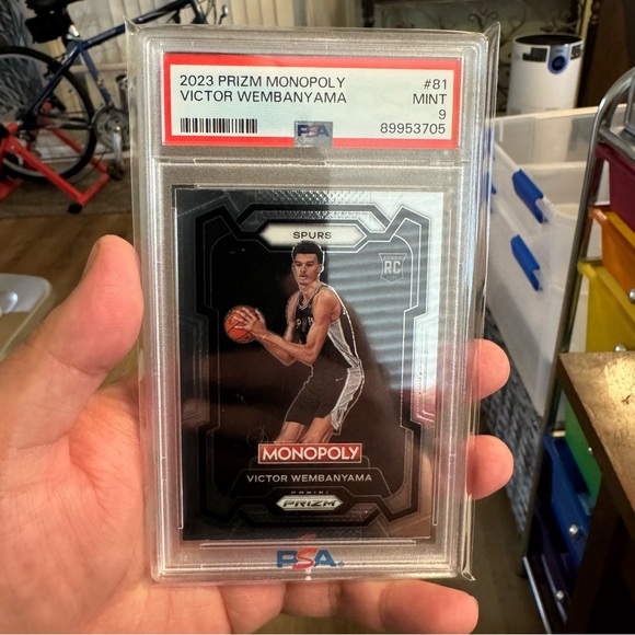 Victor Wembanyama - 2023 Prizm Monopoly #81 - Rookie RC - PSA 9 - Picture 1 of 2